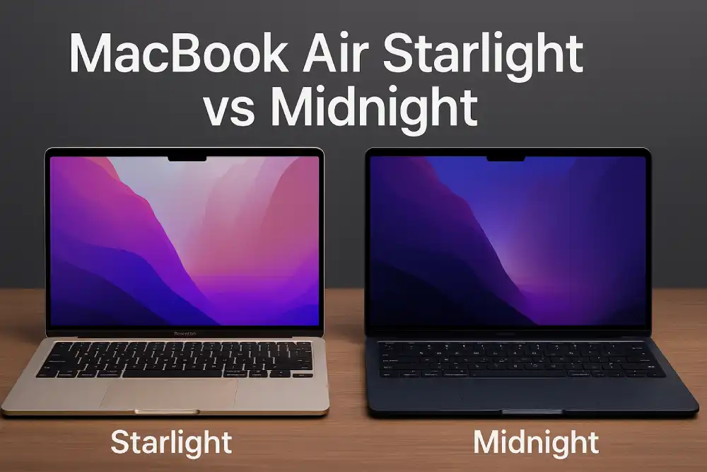 MacBook Air Starlight vs Midnight