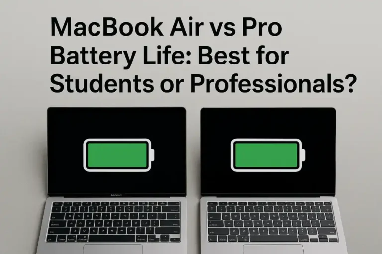 MacBook Air vs Pro Battery Life: Best for Students or Professionals?