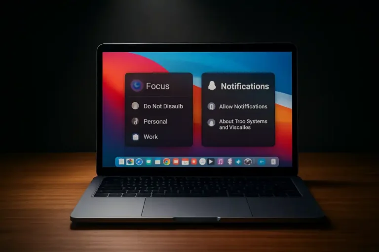 Focus Mode and Notifications Control for MacBook Users